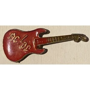 AC/DC‎ vintage lapel pinback button guitar lapel hat Rock Metal Angus Music